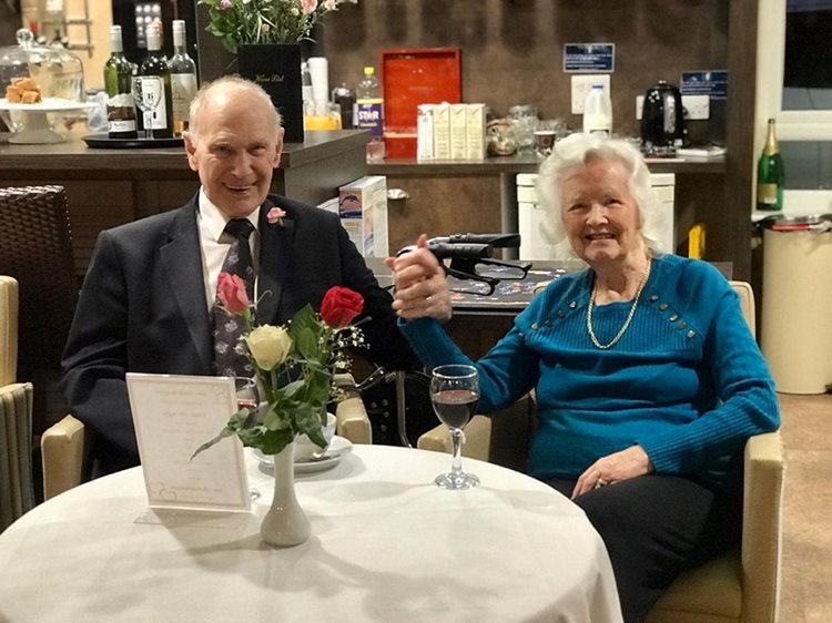 Love is in the air at Leamington care home